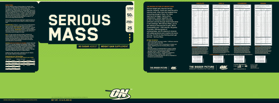 Official label of ON Optimum Nutrition Chocolate (NIH DSLD #268887)