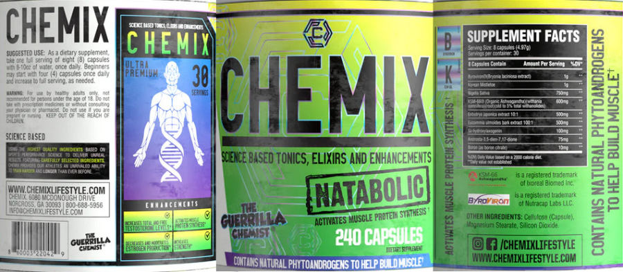 Official label of Chemix Natabolic (NIH DSLD #275404)