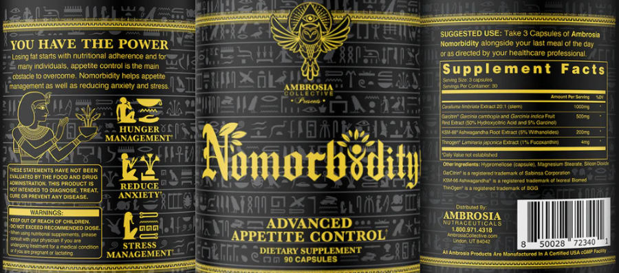 Official label of Ambrosia Collective Nomorbidity (NIH DSLD #334102)