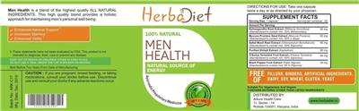 Herbadiet Men Health label (NIH DSLD)