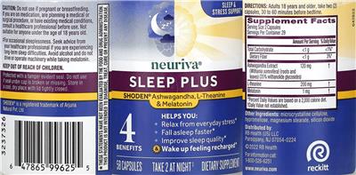 Neuriva Sleep Plus label (NIH DSLD)